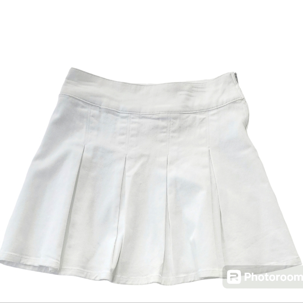 GB Big Girls Active Mini Pleated White Tennis Skirt Various Size